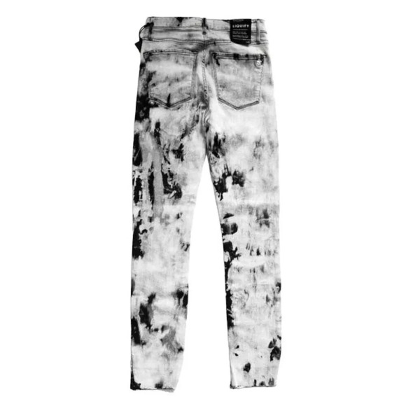NWT Black Orchid Tie Dye Black & White High Rise Skinny Jeans - Picture 2 of 8